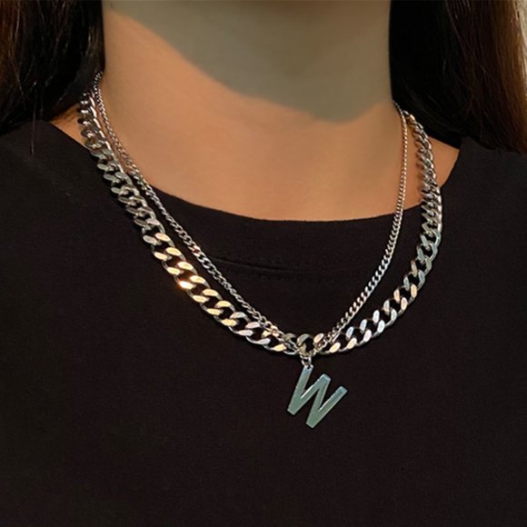 Hip Hop Double Necklace - Picture 1 of 6